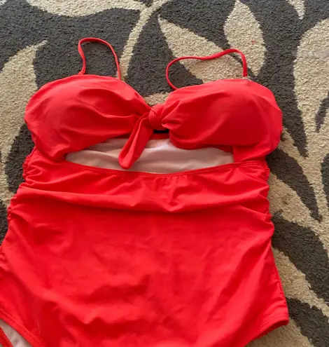 Tempt Me Sexy Cutout Swimsuit for Women High Cut Monokini Tie Knot Front Bathing Suit