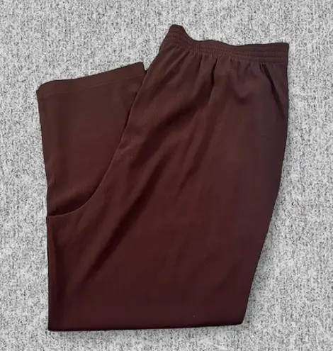 Studio 1940 NWT Plus Petite size 22W / 24W length plum high waisted wide leg trousers