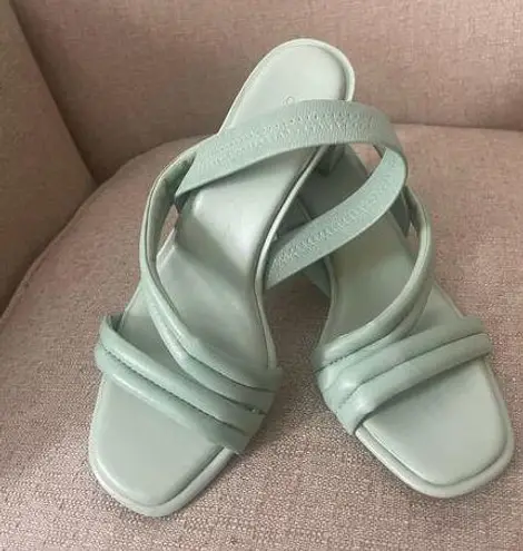 Caslon Lennyn Slingback Sandal, Mint Green Leather, S83