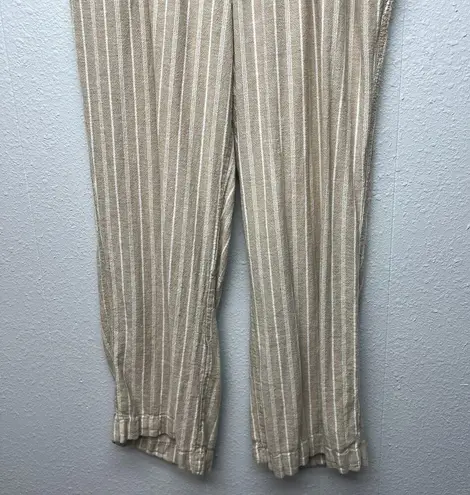 Briggs New York Briggs Linen Blend Pull On Beach Boho Vacation Coastal Grandmother Pants Sz XL