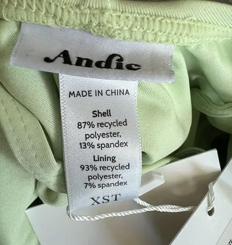 ANDIE  Paloma One Piece Swimsuit Extra Small Tall Kiwi Light Green NWT