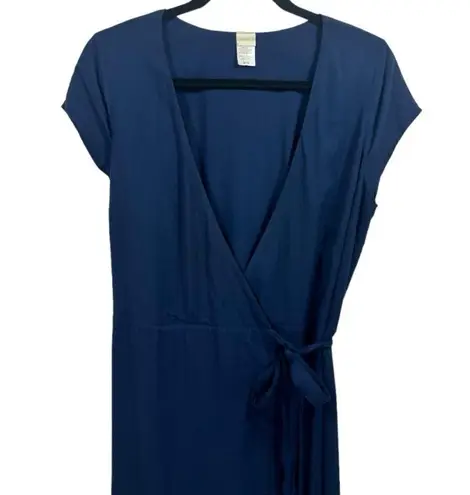 l*space L  GOA High Low Maxi Wrap Dress Midnight Blue M