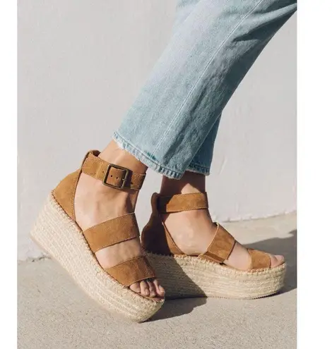 Soludos ✨NWOT✨ Palma Suede Leather Strappy Espadrille Platform 3.25” Sandals✨