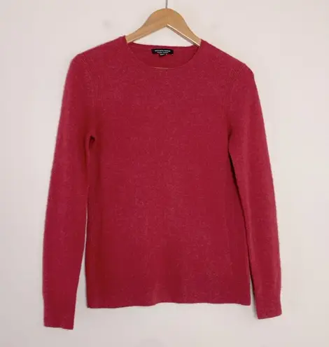 Saks Fifth Avenue Cashmere Sweater Heather Red Crewneck Long Sleeve Size S