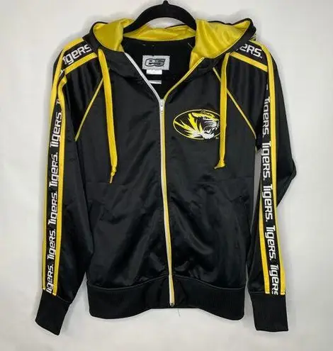 Mizzou Tigers Zip Front Hoodie Sz Medium Black