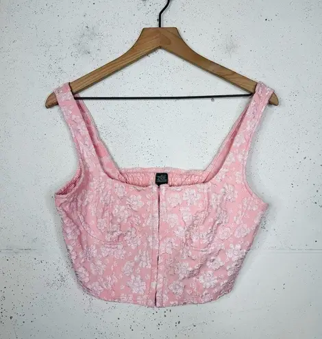 Wild Fable  Floral Corset Pink Mini Skirt Set Size Large