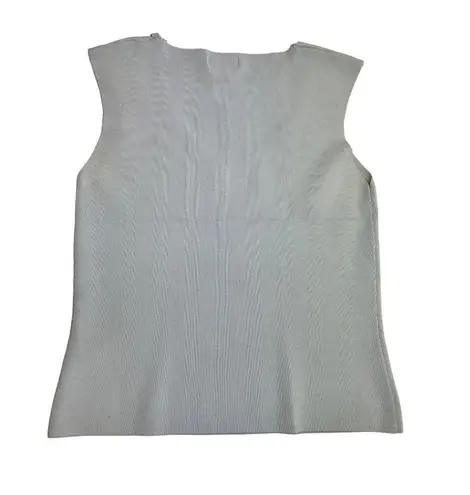 Sandra King Medium Light Blue Sleeveless Sweater Vest 55i
