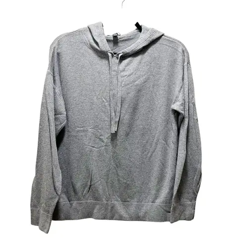 Hilary Radley Sweatshirt Hoodie Gray Cotton Long Sleeve Pullover Sweater Sz M