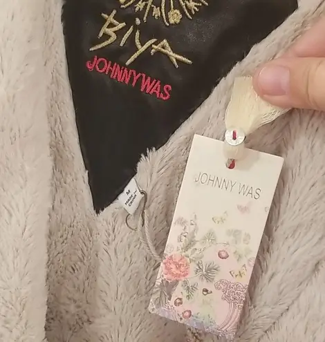 Johnny Was 💕💕 Blithe Faux Fur Coat ~ Cream M NWT