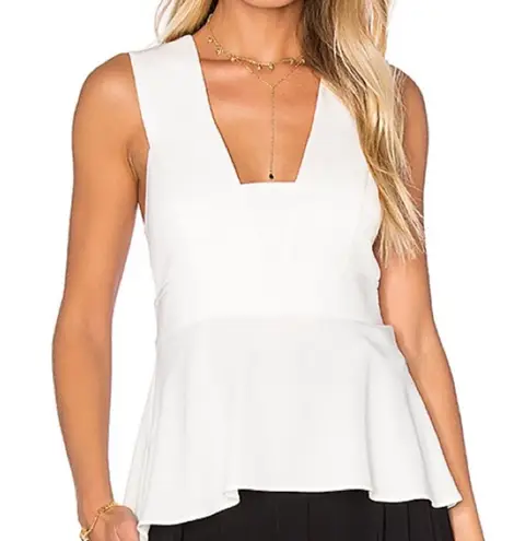A.L.C. Leigh Pintucked Peplum Top