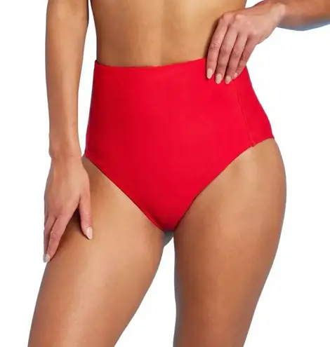 Kona Sol NWT Extra High Waist Tummy Control Bikini Bottom Red L(12/14)