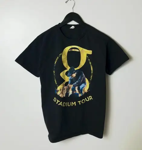 Garth Brooks T Shirt Black Medium M Graphic Tee Short Sleeve Cotton Solid Logo