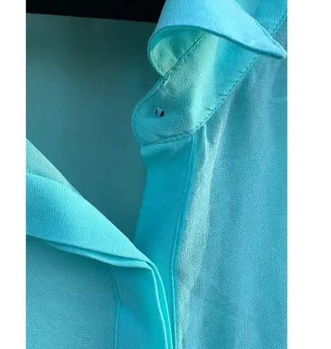 City Chic Romantic Peplum Sheer Button Blouse Honey Dew Plus Size XXL NWT