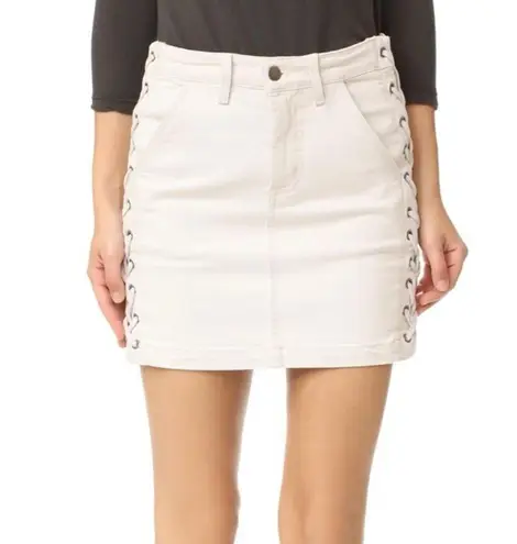 ALC Frank NWT A.L.C. Ringo Laced Denim Skirt