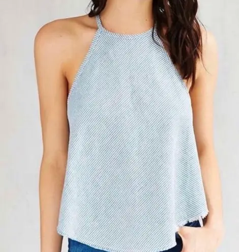 Urban Outfitters UO Striped Low Back Halter Tank