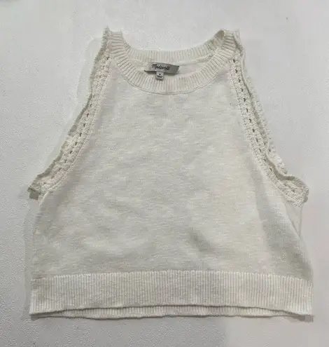 Madewell  Ivory Knit Sweater Tank Top – Size M - Image 1