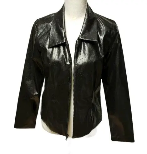 Vintage Monika Turtle Unique coated linen jacket Size M