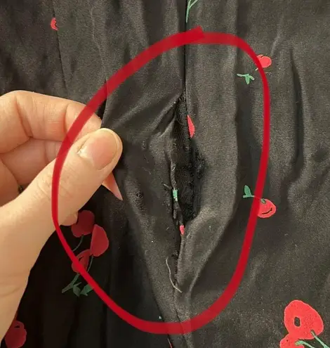 HVN Wiona Cherry Silk Slip Skirt Size 0