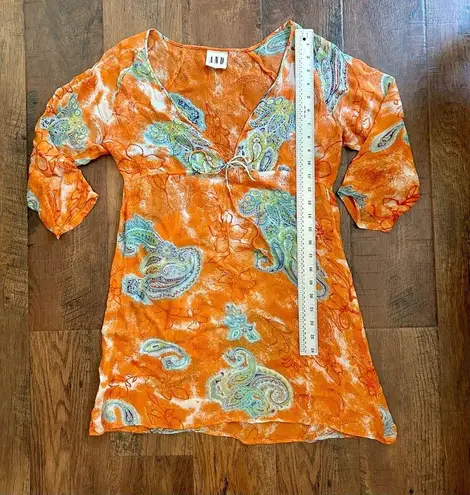 Tangerine AnD paisley tunic