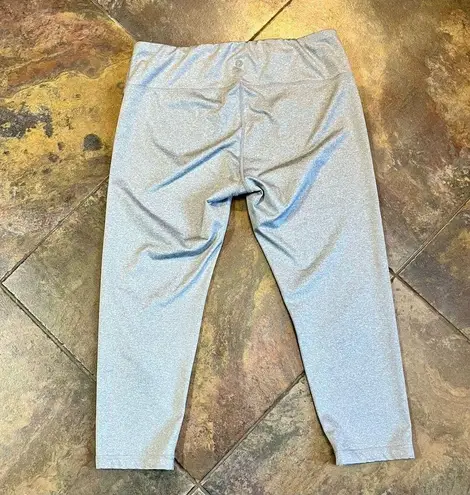 90 Degrees By Reflex Gray Cropped Leggings XL