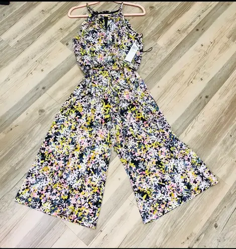 London Times NWT Blossom Print Jumpsuit sz 4