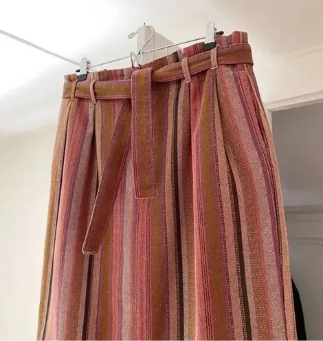 The Great The Trouser Belted Pencil Skirt in Bolero Stripe Size 3 Retail $295