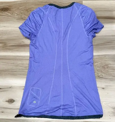 Lululemon  Willpower Ruched Drawstring Short Sleeve Tech Tee Women’s 6