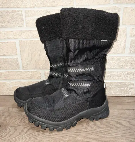 Superfit Black Mid Calf Winter Boots Size 6