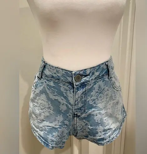 VTG 90s Y2k Mossimo Patterned Denim Jean Mini Hot Shorts