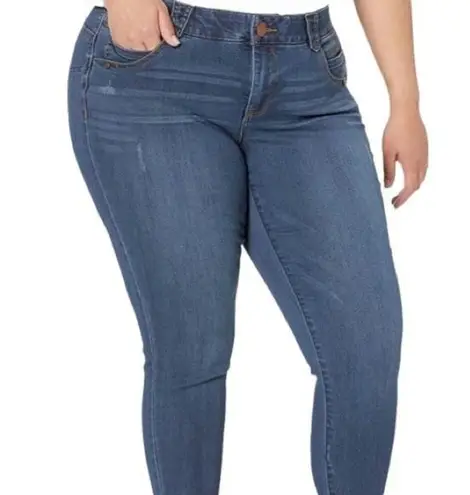 Democracy Jeans Seamless Ankle Skimmer High Rise Dark Wash Women's Size 22 Plus