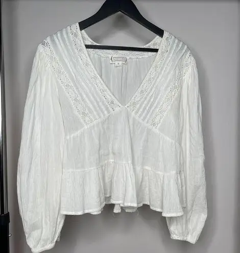 Love Riche Women’s Long Sleeve Babydoll Blouse Size Medium