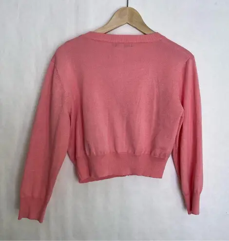 Urban Coco 5/$25  large light pink cardigan crop sweater