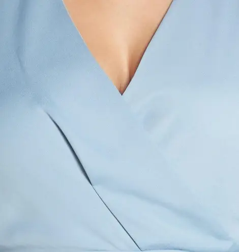new Cooper St ❤︎ Draped Wrap Surplice Sheath Midi Dress ❤︎ Sky Blue Plus Size 16