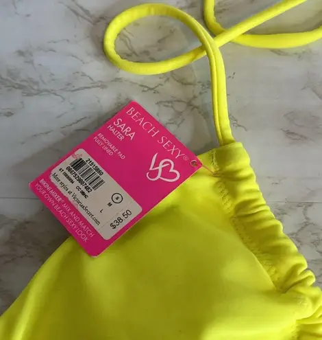 Victoria's Secret Victoria’s Secret Y2K neon yellow bling bikini top size small