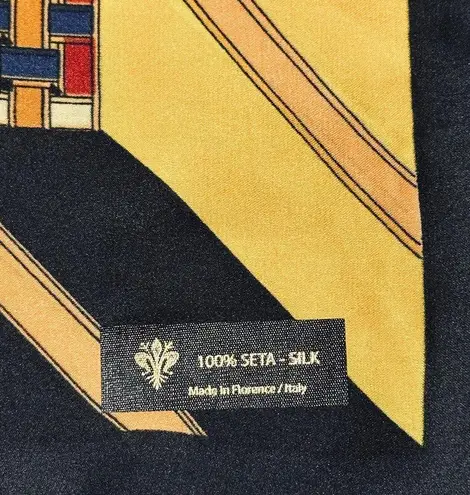 🇮🇹 From Florence Italy, Interchain Small Silk Square Multicolor