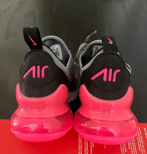 Nike New  Air Max 270 GS Smoke Grey Hyper Pink