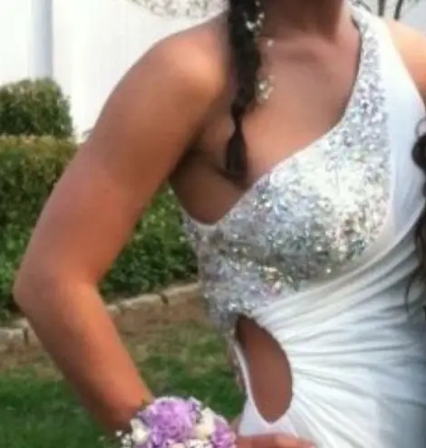 White Prom Dress Size 2