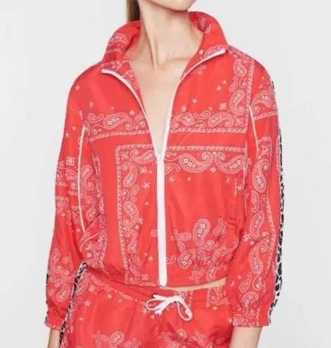 Pam & Gela NWT Limited Edition Paisley Leopard Striped Track Jacket