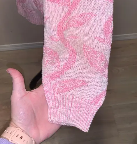 Eminent Vintage pink retro collared knit sweater