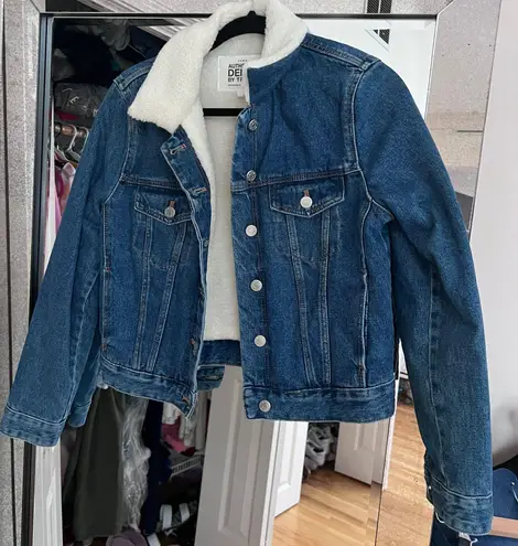 ZARA Authentic Denim By TRF Cropped Jean Jacket