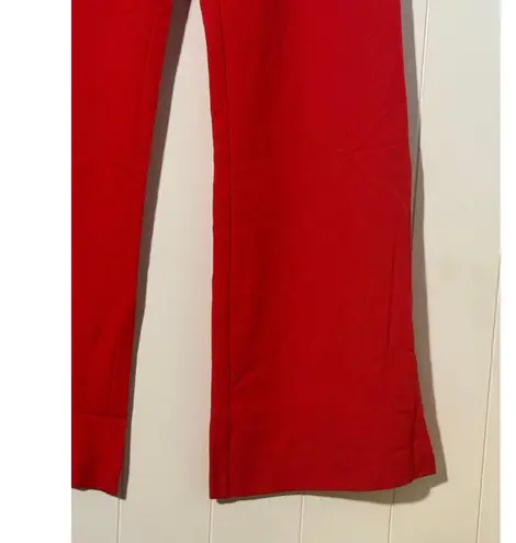 VERO MODA Liz Carlos Wide-Leg Pants Red w/ Floral Belt NWT Women’s Medium