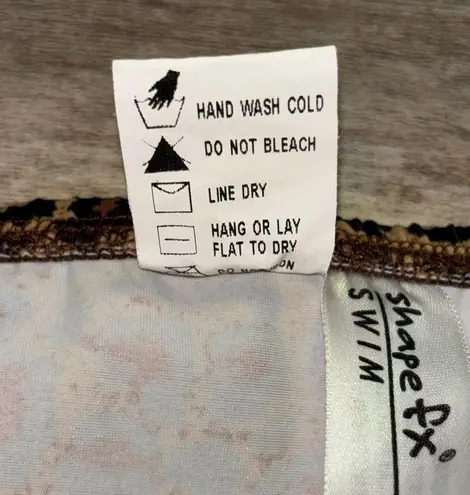 Shape Fx CHEETAH PRINT TUMMY CONTROL SWIM SKIRT