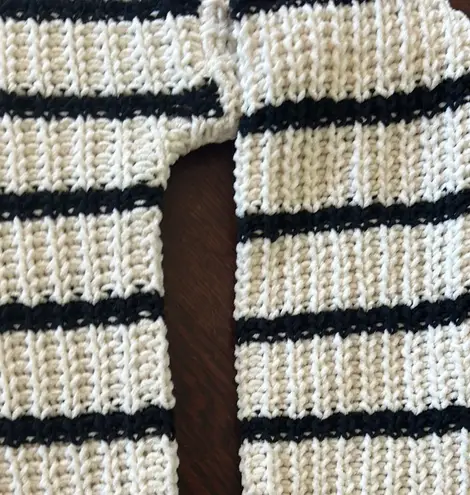 Derek Heart Striped Light Sweater