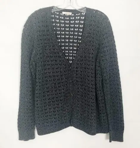 DKNY  Jeans Open Knit Blue Cardigan