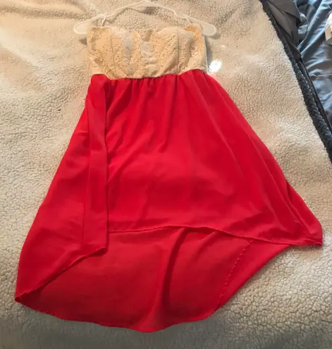 High Low Dress Red Size L