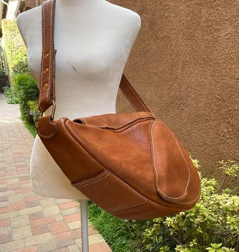 Custom made leather saddle bag