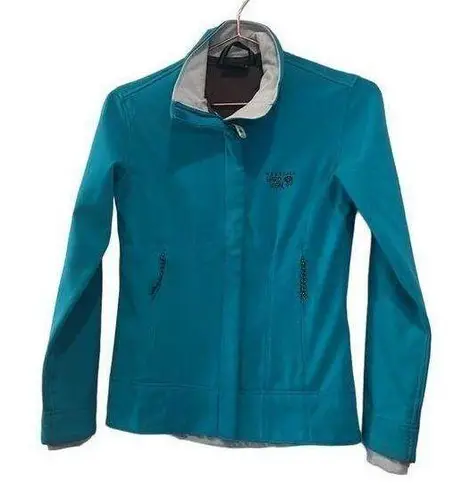 Mountain Hardwear  Teal Soft Shell Fleece Jacket