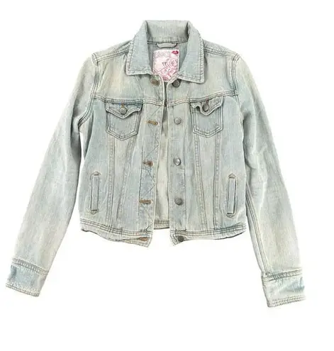 Vintage Y2K Light Wash Denim Jean Jacket Dear AB by Amanda Bynes Small Blue