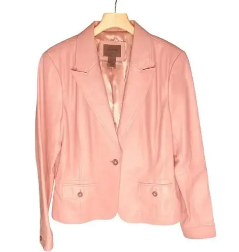 Uniform John Paul Richard Genuine Lame Leather Jacket Pink Size L