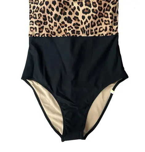 Summersalt Women’s Size 4 The Surf Leo Leopard Animal Print One Piece Swim NEW